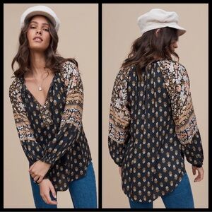 Arnhem Babylon Blouse in Midnight in XLarge - NWT